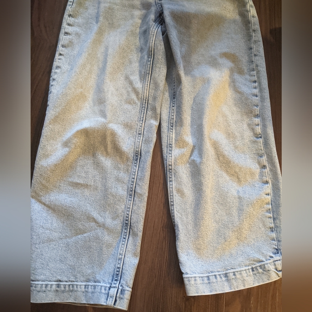 Banana Republic - The Wide-Leg Crop Jeans 814318 | Blue Light Wash: Size 26 - Picture 5 of 14